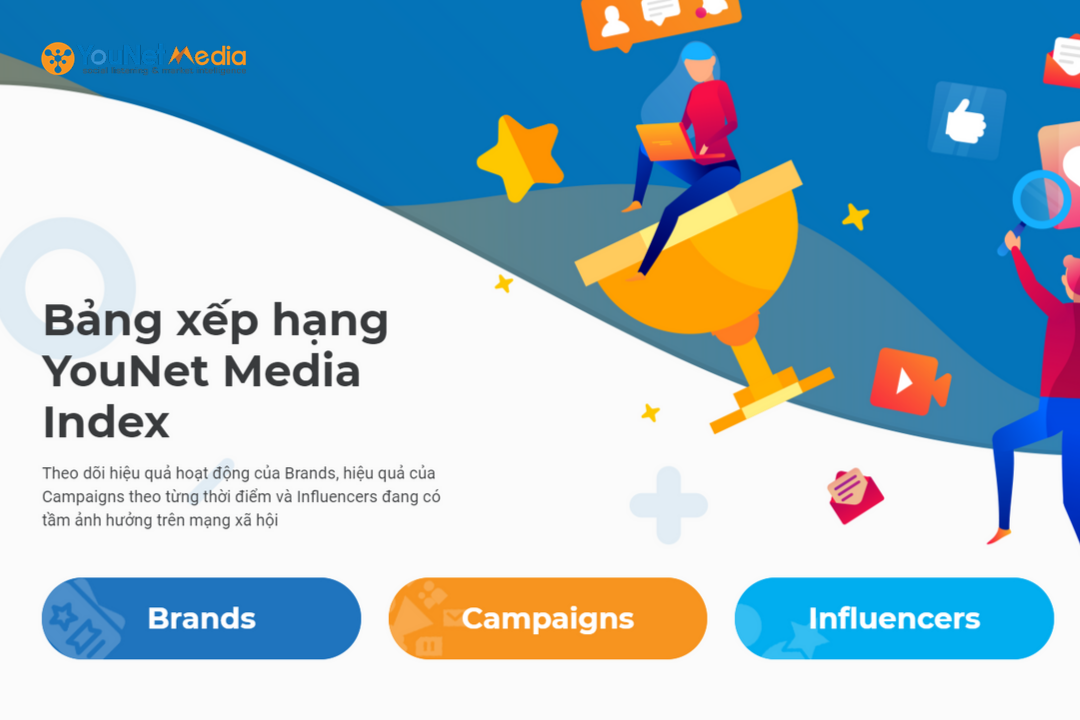 YouNet Media ra mắt bảng xếp hạng mới: Bước khởi sắc cho “Cuộc đua giữa các Thương hiệu”