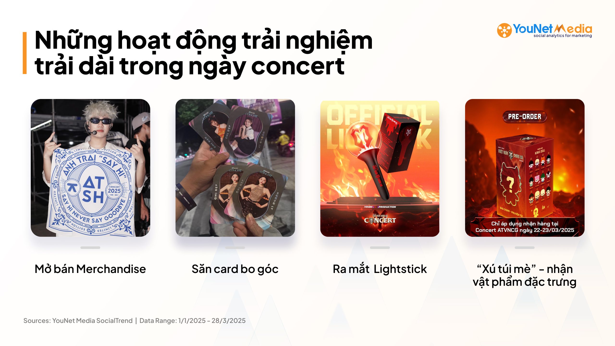 các họat động trải nghiệm xuyên suốt trong concert