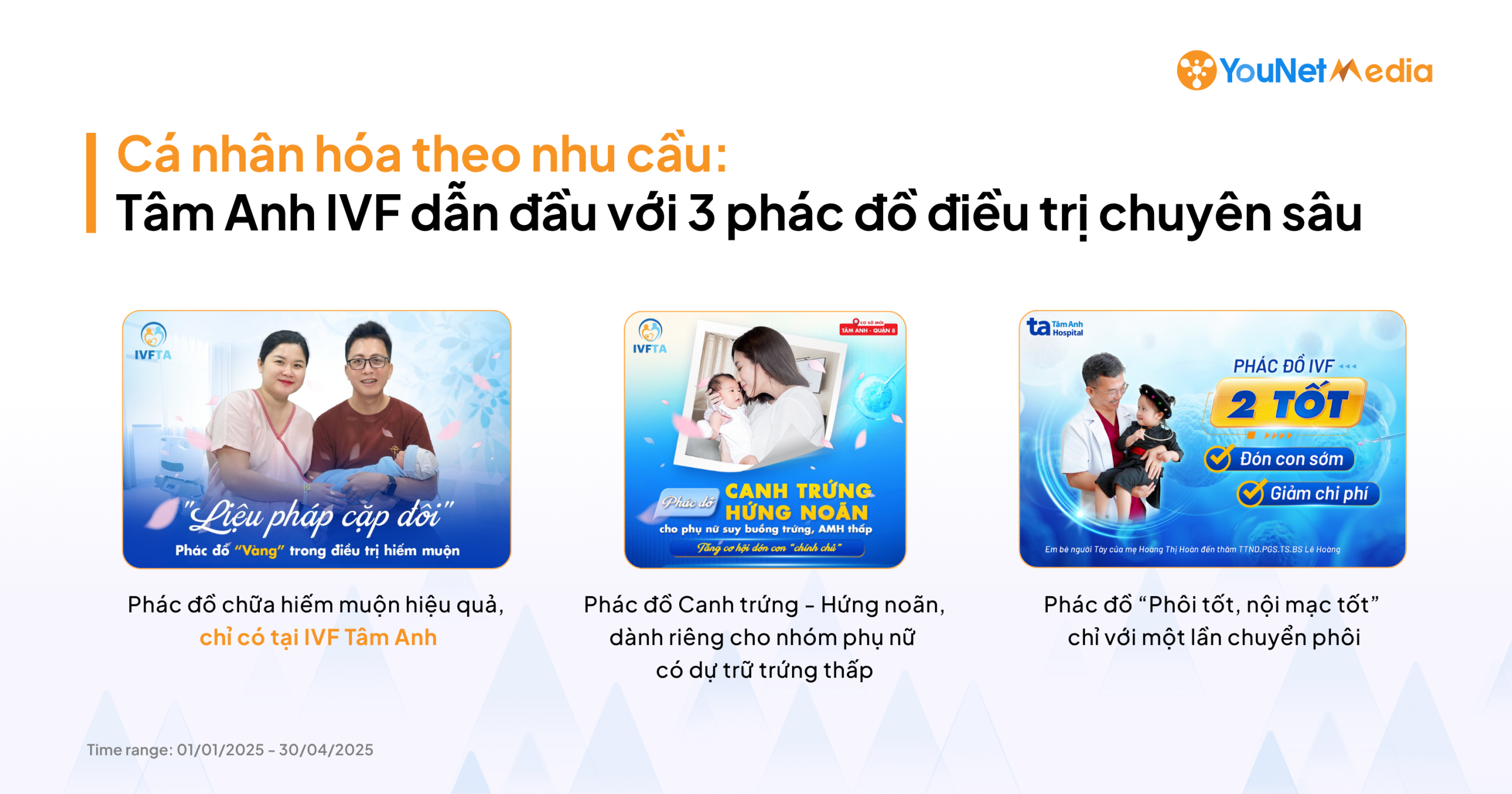 Phác đồ điều trị IVF chuyên sâu, có tính cá nhân hóa theo nhu cầu của các cặp đôi hiếm muộn