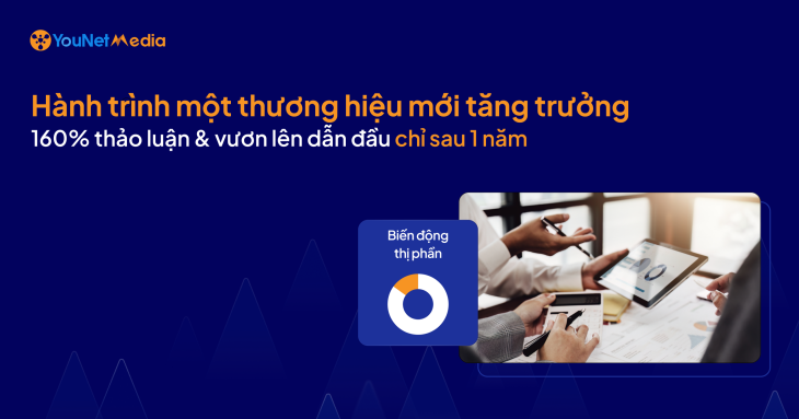 Bí quyết giúp một thương hiệu mới tăng trưởng 160% thảo luận & vươn lên dẫn đầu chỉ sau 1 năm