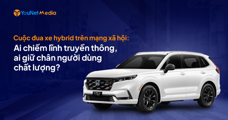 Cuộc đua xe hybrid trên mạng xã hội: Ai chiếm lĩnh truyền thông, ai giữ chân người dùng chất lượng? ​