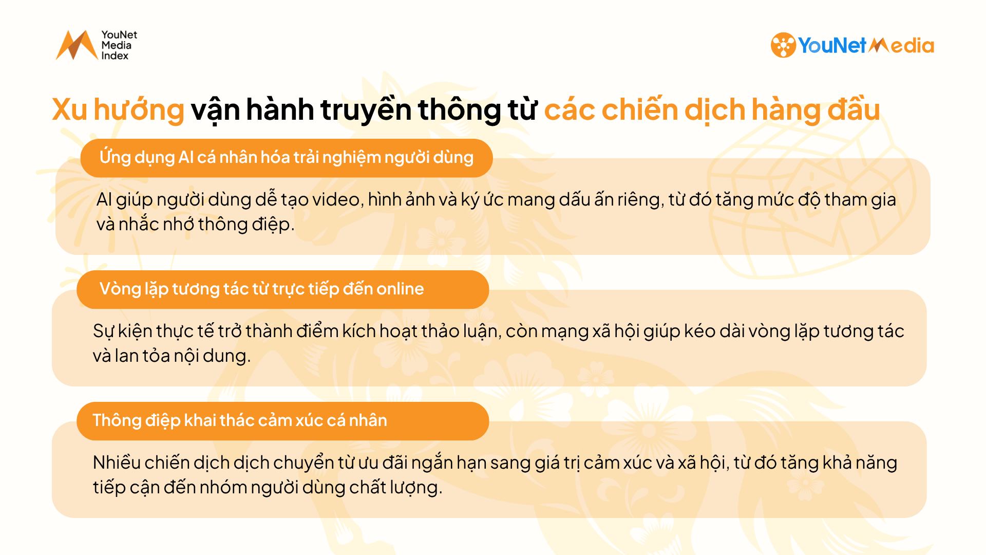 YMI Ranking Tết 2026: Giải mã các chiến dịch hàng đầu 3 xu hướng truyền thông Tết 2026