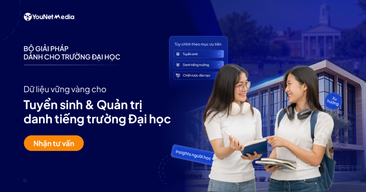 YouNet Media ra mắt Bộ Giải pháp dành cho trường đại học, hỗ trợ Tuyển sinh & Quản trị danh tiếng hiệu quả