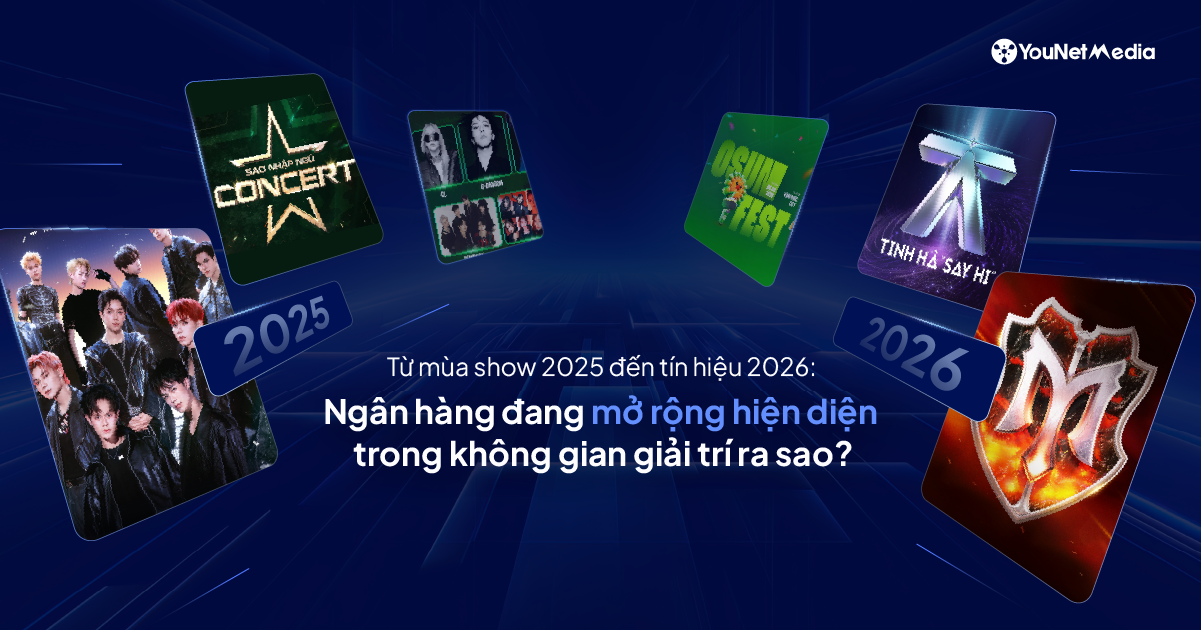 Từ mùa show 2025 đến tín hiệu 2026: Ngân hàng đang mở rộng hiện diện trong không gian giải trí ra sao? 
